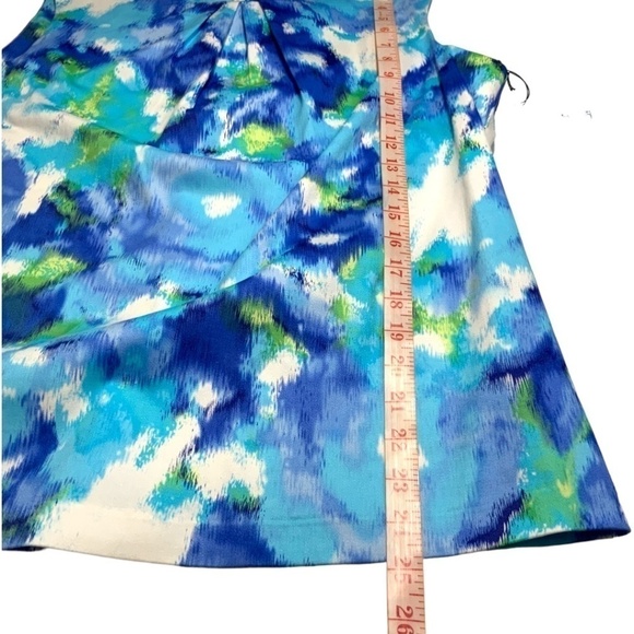 Clothes by Muriel Dombret Floral Cotton Gathered Tank Top NWT US Sz 12 - Picture 7 of 11